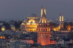 Галатская башня вечером